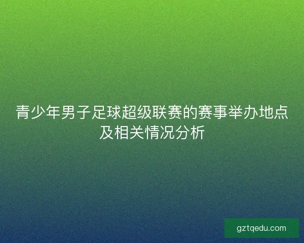 青少年男子足球超级联赛的赛事举办地点及相关情况分析