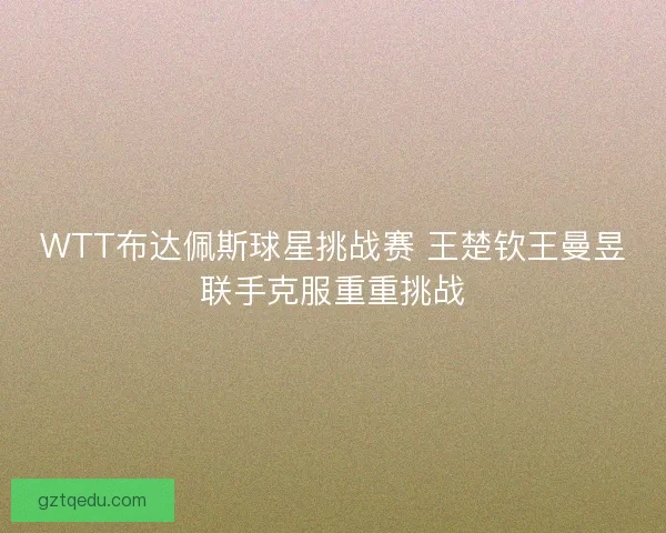 WTT布达佩斯球星挑战赛 王楚钦王曼昱联手克服重重挑战